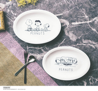 cookpad plus クックパッドプラス 2024年冬号付録 スヌーピー 磁器のオーバル皿 豪華2枚セット SNOOPY PEANUTS 新品 レターパック520円