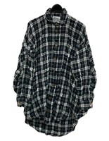 VIVIENNE WESTWOOD MAN / ヴィヴィアンウエストウッド マン チェック柄 変形シャツ　ロングシャツ ネルシャツ　フリーサイズ
