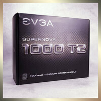【動作良好 極美品】EVGA SuperNOVA 1000 T2 最上級「80 PLUS TITANIUM」認証 1000W PC電源ユニット 220-T2-1000-X1 PSU 付属品完備 正規品