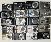 デジタルカメラ 20台まとめ売り デジカメ コンデジ 現状未確認中古品 /Panasonic/CASIO/OLYMPUS/Canon/