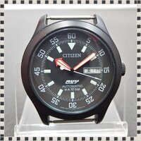 シチズン OXY オキシー 8200-S81926 ブラック デイデイト 40mm 自動巻 腕時計 稼動品 フェイスのみ ヴィンテージ CITIZEN 1円スタート