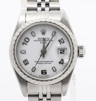 ROLEX ロレックス オイスターパーペチュアルデイト 白文字盤 Ref.79240 Y番 レディース 腕時計 自動巻