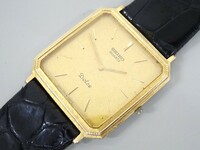 ジャンク SEIKO セイコー DOLCE ドルチェ 6730-5160 10K × SS メンズ クオーツ 腕時計 10金