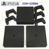 PlayStation4 CUH-2200A ブラック 3台 コントローラー 5台 まとめて 初期化済み 通電確認済み 500GB プレステ4 PS4 本体 SONY R2404-099