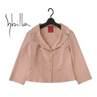 ■美品 sybilla シビラ トリアセテート シャンタンジャケット サイズL 日本製