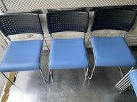 【計46脚】アイリスオーヤマ スタッキングチェア 椅子 会議室 