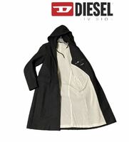 美シルエット【diesel】フード付き チェスターコート