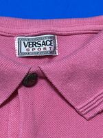 ヴェルサーチ　Versace ポロシャツ　イタリア製　ピンク　ヴェルサーチスポーツ　サイズ46