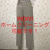 ★INDIVI/インディヴィ★極美品★パンツ38(M.9号)