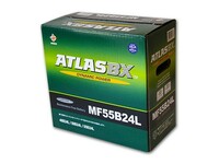送料無料　即日発送　高性能　アトラス 新品バッテリー 満充電 ATLAS 正規品 MF 55B24L ( 46B24L 50B24L ) 適合 メンテナンスフリー 国産車