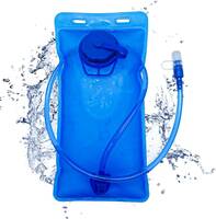 ハイドレーション 給水袋 洗いやすい 水分補給 チューブ付き 食品級TPU素材 携帯式ボトル アウトドア ランニング 防災水袋 ス