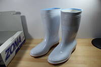 【処分品】長靴24.0cm ゾナG3耐油白 ZONA 日本製 幅広いサイズ対応 弘進ゴム KOHSHIN