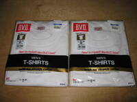 2枚セット B.V.D. 丸首半袖Tシャツ Mサイズ ホワイト 綿100％ MEN’S /メンズ GOLD インナーウェア 送¥185～ ×数量3まであり■BVD 紳士