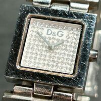 DOLCE＆GABBANA D&G ドルチェ＆ガッバーナ NIGHT&DAY DW0030 腕時計 クオーツ アナログ ラインストーン 新品電池交換済み 動作確認済み