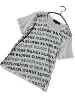BALMAIN バルマン ロゴ柄 半袖 カットソー コットン100% サイズM