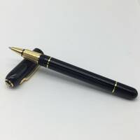 【3373】美品 Dunhill アルフレッド ダンヒル サイドカー ボールペン ブラック×ゴールド 筆記確認済み ペン 万年筆