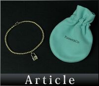 177320◆ Tiffany&co ティファニー 1837ロック ブレスレット アクセサリー Sv925 スターリング シルバー レディース 保存袋/ E
