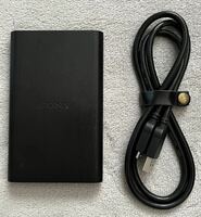 ◎ SONY USB3.0対応 2.5インチ ポータブル外付ハードディスク 500GB ブラック HD-EG5 USBケーブル付属 PC パソコン 周辺機器 コンパクト 