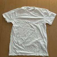 激レア! プラダ 同色ビッグロゴ刺繍入り 半袖Tシャツ ホワイト サイズS イタリア製 美品格安!