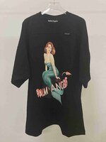 Palm Angels Mermaid Logo Over Tee T-shirt 半袖 Tシャツ ブラック M 中古 TN 1
