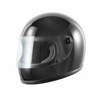 ヘルメット フルフェイス ブラック ビンテージ レトロ 族ヘル 新品 SG・PSCマーク取得 全排気量対応 バイクパーツセンター