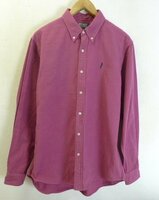 ◆HISTERIC GLAMOUR ヒステリックグラマー XL 美 ガール刺繍 BD オックスフォード シャツ ピンク サイズXL 0221AH07