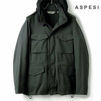 ◆【ASPESI(アスペジ)/ポリエステルウールリップストップM-65ジャケット(MINIFIELD COT)】[asp2450171-S]
