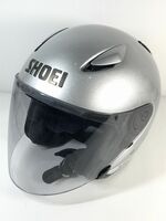 SHOEI ショウエイJ-STREAM　ジェイストリーム ジェット ヘルメット シルバーメタリック Lサイズ 59-60cm やや美品 中古 E8