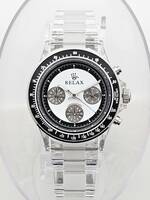 【激安4999円】RELAX リラックス 王冠ロゴ D6 ヴィンテージ腕時計 世界で最も人気のポール・ニューマン腕時計 白文字盤 世田谷ベース