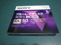 ☆必見！新品未開封 SONY ソニー ブルーレイ BD-RE 50GB DL2層 1-2倍速 5BNE2VLPS2 5枚入り