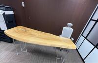 栃の木　一枚板　ダイニングテーブル 天板 テーブル　木馬　希少　ダイニング　オフィス　トチの木　高級