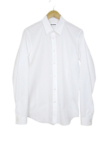 ジルサンダー JIL SANDER シャツ ドレスシャツ JSUO740626 コットン 長袖 ホワイト size 40 15 3/4 メンズ