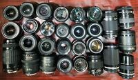 計28点 Nikon Canon 純正レンズ 大量出品 AF MF 単焦点レンズ 動作未確認 USM DXレンズ 等 ジャンク まとめ売りニコン キャノン