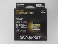 【未開封】SUNEAST SDXCカード 512GB UHS-II V60 最大280MB/s U3 4K UHD プロフェッショナル メモリーカード SE-SDU2512GB280