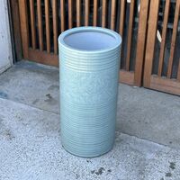 陶器製 青磁 傘立て アンブレラスタンド 火鉢 高さ６１cm 収納 インテリア