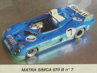 LeMans miniature 1/24 MATRA SIMCA 670B LM 1974