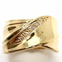 JEWELRY MAKI(ジュエリーマキ)《K18 天然ダイヤモンドリング》M 約7.1g 11号 0.06ct diamond ジュエリー ring 指輪 jewelry EF6/EF6