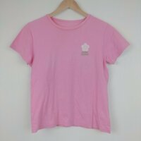 MARY QUANT　半袖 Tシャツ　サイズ:L　ピンク　ワンポイント　シンプル　プリント　マリークワント