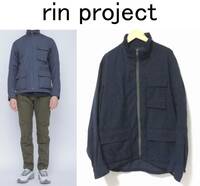 正規品 rin project リンプロジェクト 60/40 ロクヨンクロス ワーカーズジャケット サイクリング 自転車 紺 ネイビー