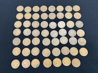 ※57553 額面スタート 10円青銅貨（ギザあり） 昭和26年 特年 55枚 セット 個人保管