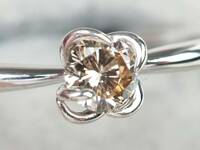 【3916A】SV925シルバー 天然ダイヤモンド 0.20ct/1.4g リング 指輪 #17.5