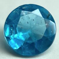 ●天然ブルーアパタイト0.258ct●m 約3.99×3.97mm ルース 裸石 宝石 ジュエリー jewelry Blue apatite n