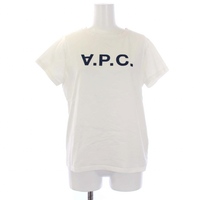 アーペーセー A.P.C. VPC T-SHIRTS Tシャツ カットソー 半袖 クルーネック ロゴ プリント M 白 ホワイト 25085-1-97261 /BM レディース