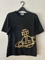 ヴィヴィアンウエストウッドマン Vivienne Westwood MAN Tシャツ カットソー 半袖 プリント 黒 ブラック M