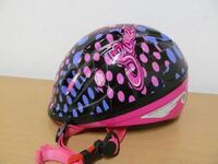 (57155)BONNY2　キッズ　女の子　幼児　児童用　ヘルメット　自転車用　ブラック系　53-54㎝　USED