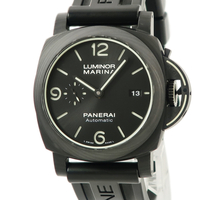 【3年保証】 パネライ ルミノール マリーナ カーボテック 70周年 限定 PAM01118 W番 黒 2020年 自動巻き メンズ 腕時計