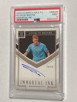 2022-23 Panini Impeccable EPL Soccer On-Card Autograph Kevin De Bruyne /59 ケヴィン・デ・ブライネ 直書きサインカード PSA9 MINT