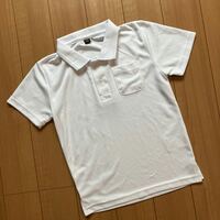 新品　着心地のいい白ポロシャツ（120）サラサラ生地