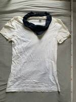 John Galliano ジョンガリアーノ スカーフTシャツ 半袖Tシャツ ホワイト 