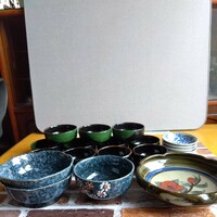 陶器の小鉢と茶碗と中鉢と大鉢のスペシャルセット（美品）